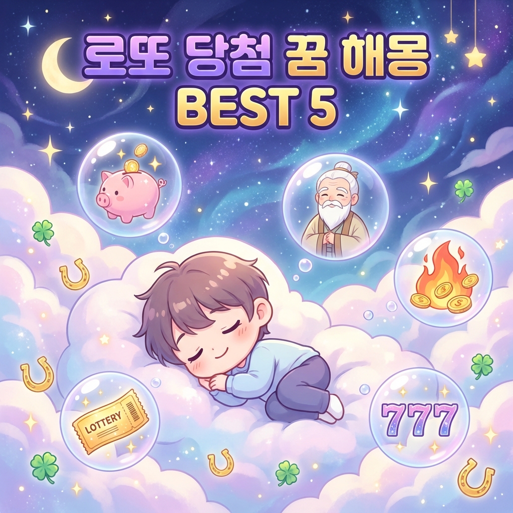 로또 당첨되는 꿈 해몽 BEST 5